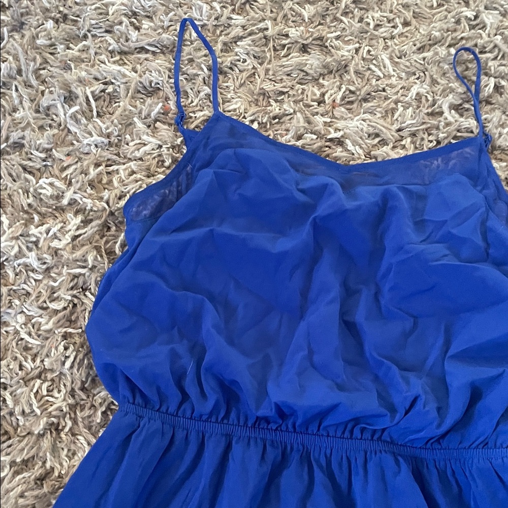 Express Blue Spaghetti Strap Dress size XS - Picture 2 of 14
